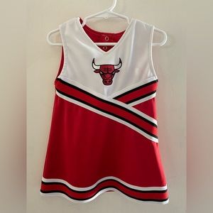 Toddler Chicago Bulls cheerleader dress and briefs. Size 3T. NBA branded.